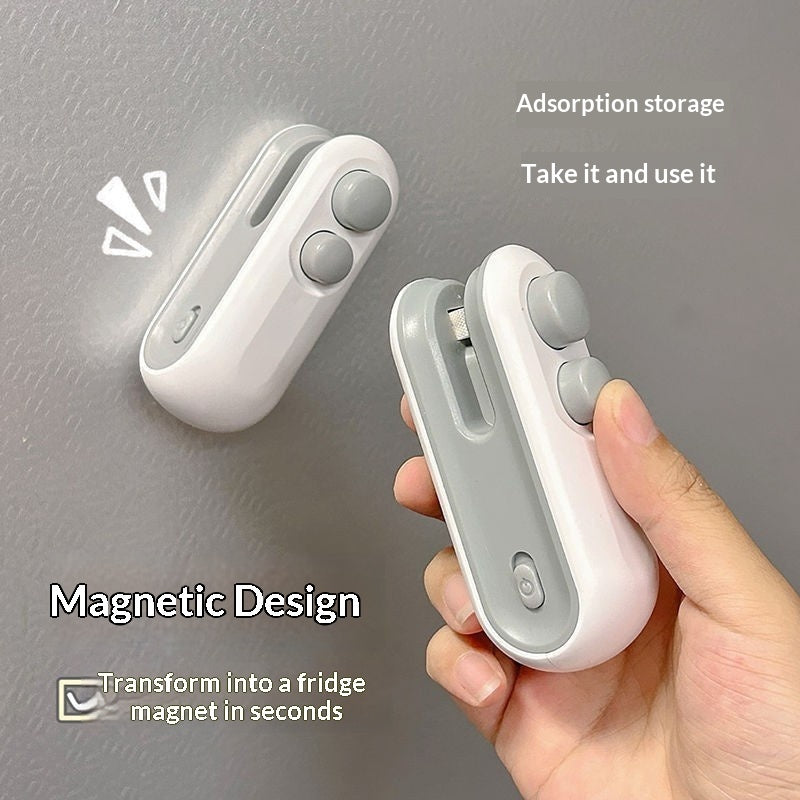 Sigillatrice Termica Portatile 2 in 1 USB - Mini Macchina Sigilla Sacchetti per Snack e Alimenti