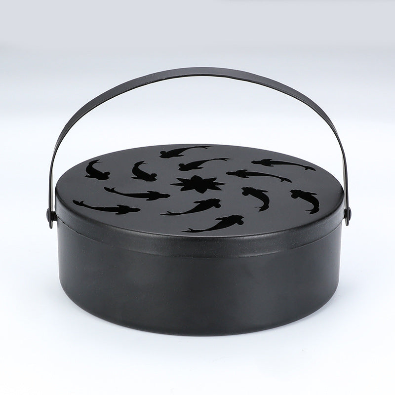 Bruciatore Incenso Antivento con Coperchio - Portaincenso Decorativo