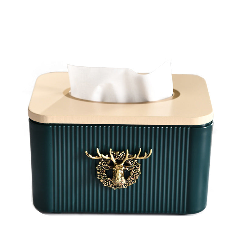 Portafazzoletti Decorativo con Cervo - Design Nordico per Casa e Auto