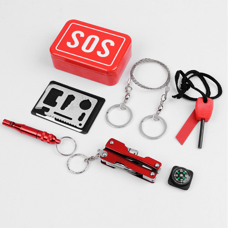 Kit Multifunzione Camping & Emergenza - Set Completo Sopravvivenza con Pronto Soccorso
